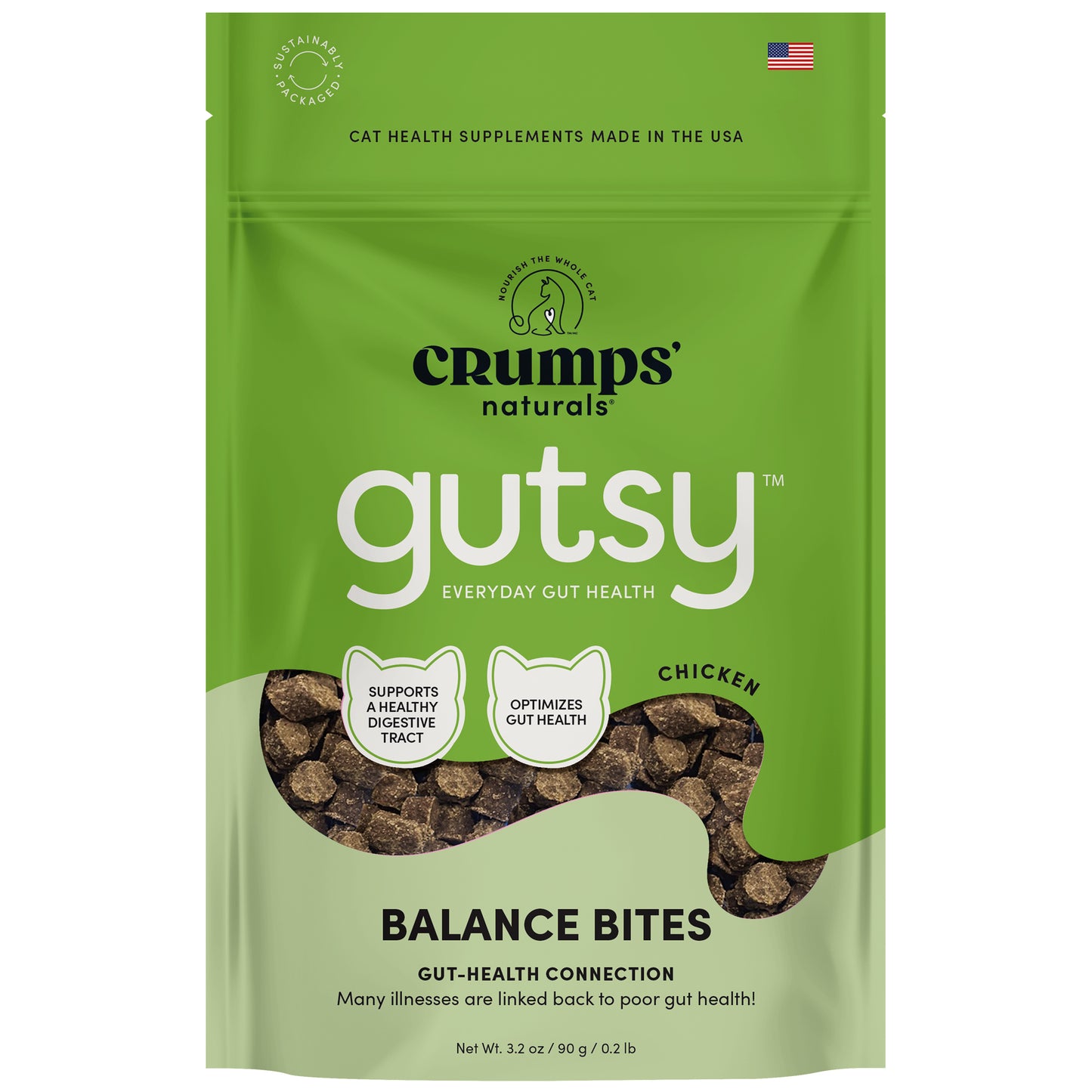 
                        
                          Crumps Naturals Gutsy Cat - Balance Bites 3.2oz
                        
                      