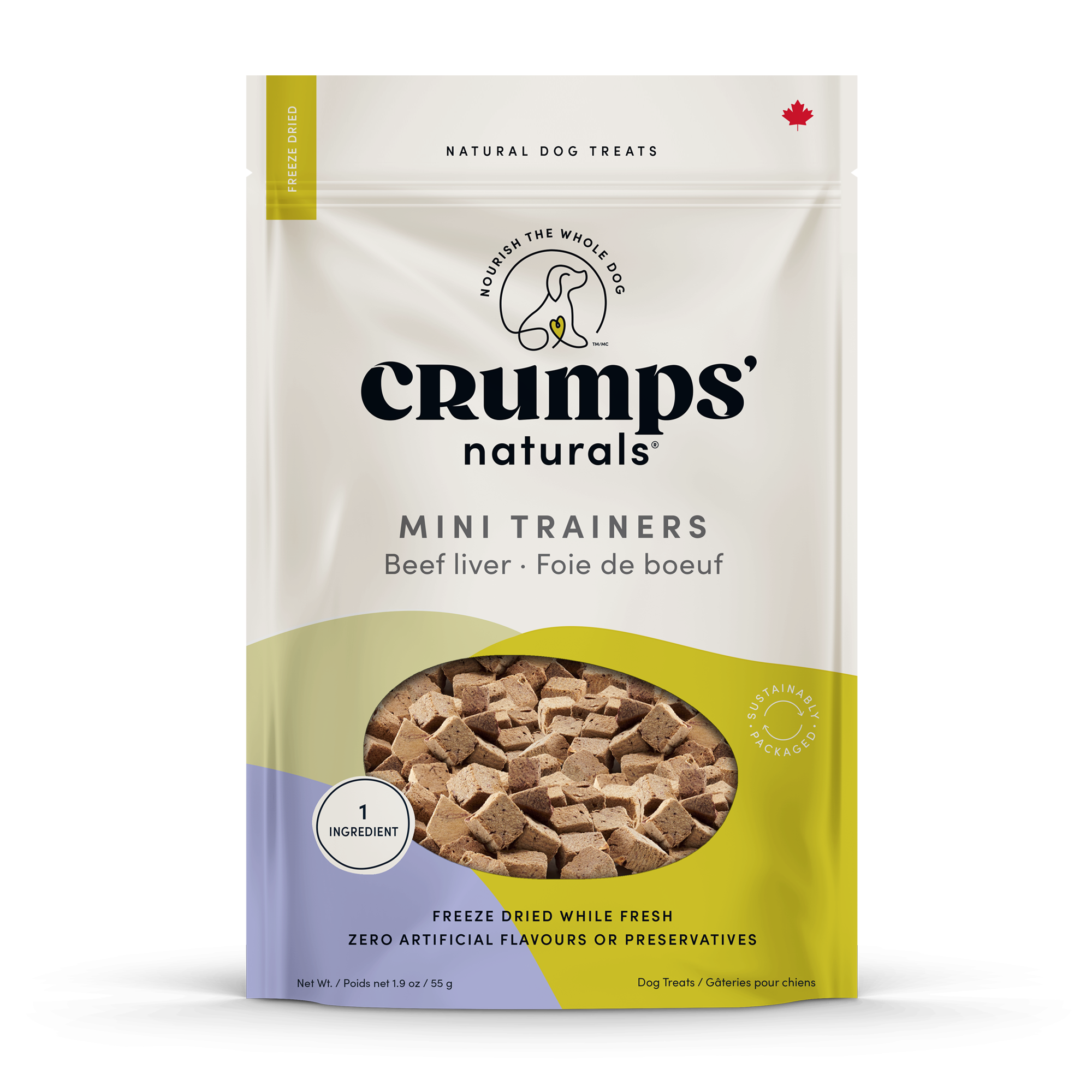 Crumps' Naturals Beef Liver Bites For Dogs - 5.5 Oz, Single Ingredient, Made In Canada, All Life Stages